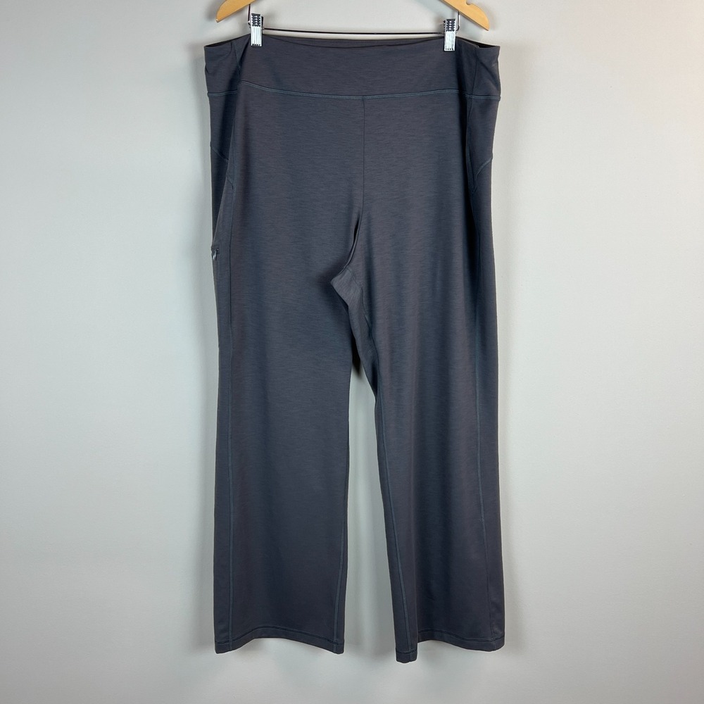 Duluth Trading NoGA Classic Relaxed Leg Pants XXL x 31 Bootcut Gray Athleisure